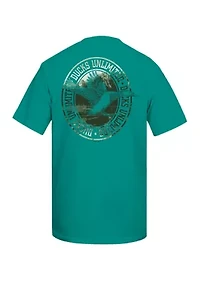 Men's Short Sleeve Flying Oval Graphic T-Shirt