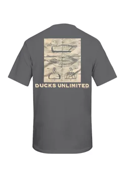 Men's Short Sleeve Folded Decoy Graphic T-Shirt