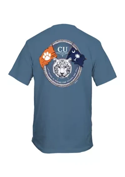 NCAA Clemson Tigers Flags Graphic T-Shirt