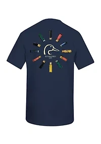 Men's Short Sleeve Circle Shells Graphic T-Shirt