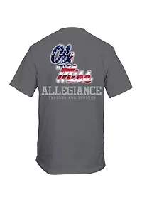 NCAA Georgia Bulldogs Patriotic Logo Graphic T-Shirt
