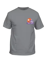 NCAA Clemson Tigers Past Present Helmets Graphic T-Shirt