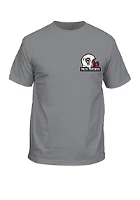 NCAA NC State Wolfpack Past Present Helmets Graphic T-Shirt