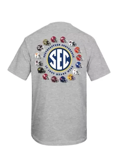 NCAA SEC Helmets Graphic T-Shirt