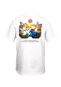 NCAA Clemson Tigers Colorful Sketch Graphic T-Shirt