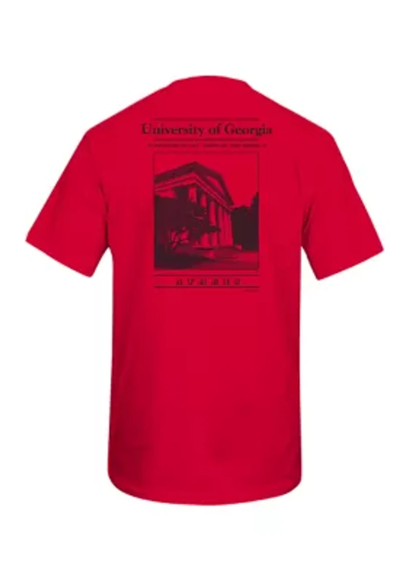 NCAA Georgia Bulldogs Old Building Graphic T-Shirt