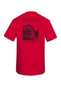 NCAA Georgia Bulldogs Old Building Graphic T-Shirt