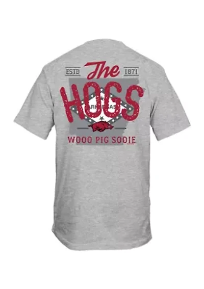 NCAA Arkansas Razorbacks The State Graphic T-Shirt