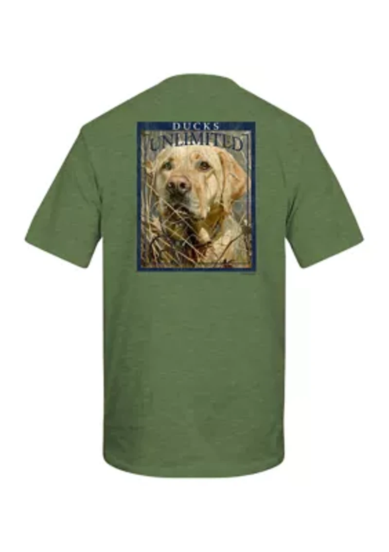 Men's Short Sleeve Golden Retriever Graphic T-Shirt