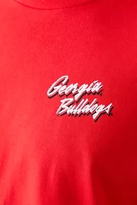 NCAA Georgia Bulldogs Mascot Sketch Graphic T-Shirt