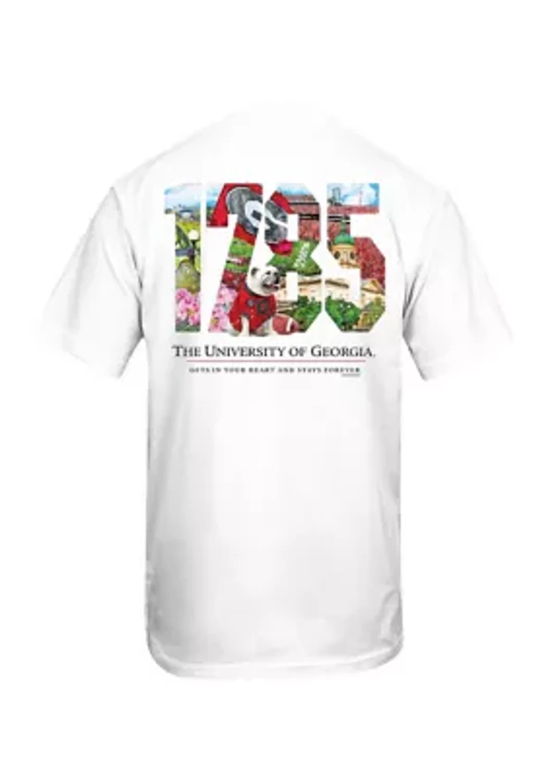 NCAA Georgia Bulldogs Year Painting Graphic T-Shirt