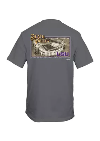 NCAA LSU Tigers Sepia Stadium Graphic T-Shirt