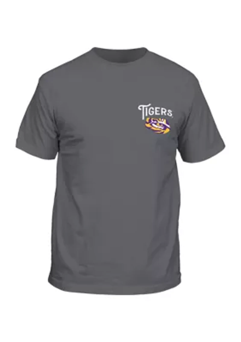 NCAA LSU Tigers Sepia Stadium Graphic T-Shirt
