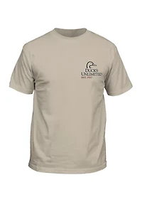 Men's Short Sleeve Hunt Flag Graphic T-Shirt