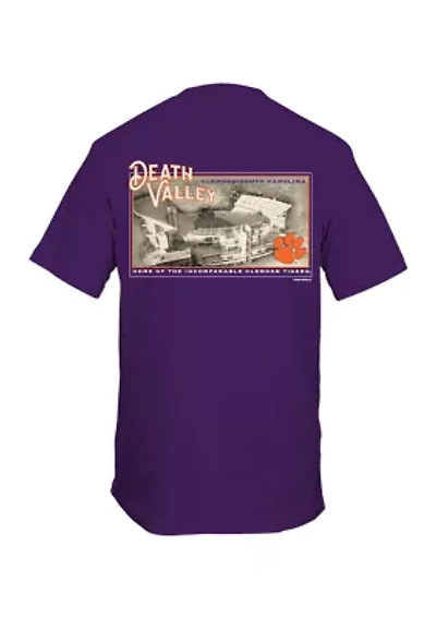 NCAA Clemson Tigers Sepia Stadium Graphic T-Shirt