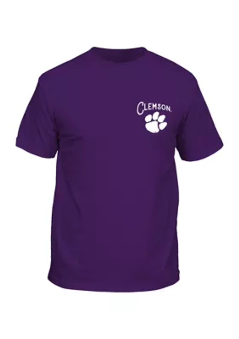 NCAA Clemson Tigers Sepia Stadium Graphic T-Shirt