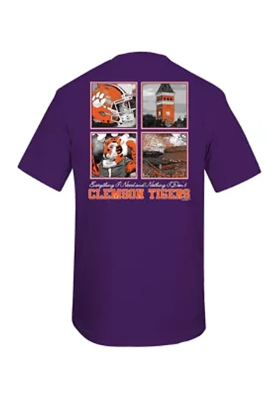 NCAA Clemson Tigers 4 Boxes Graphic T-Shirt