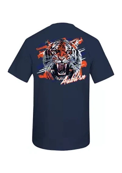 NCAA Auburn Tigers Sketch Mascot Graphic T-Shirt