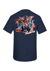 NCAA Auburn Tigers Sketch Mascot Graphic T-Shirt