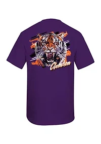 NCAA Clemson Tigers Sketch Mascot Graphic T-Shirt