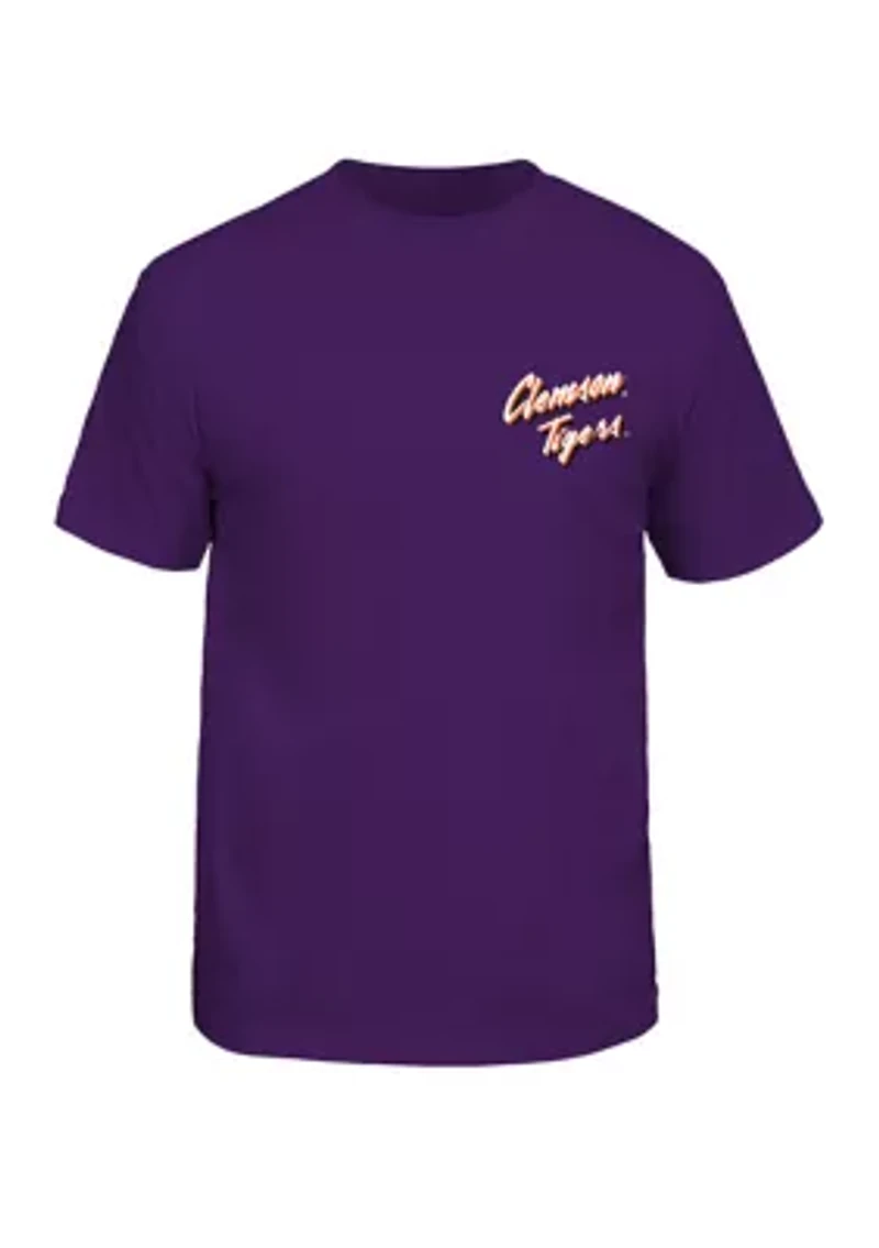 NCAA Clemson Tigers Sketch Mascot Graphic T-Shirt