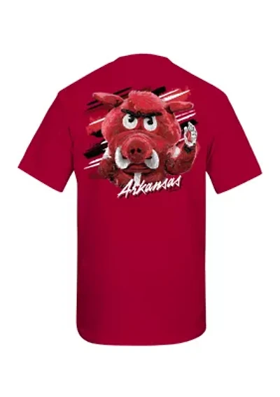 NCAA Arkansas Razorbacks Sketch Mascot Graphic T-Shirt