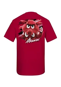 NCAA Arkansas Razorbacks Sketch Mascot Graphic T-Shirt
