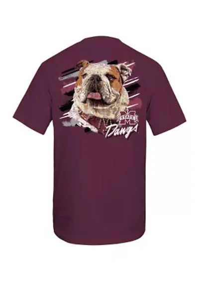 NCAA Mississippi State Bulldogs Sketch Mascot Graphic T-Shirt