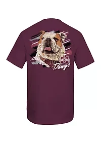 NCAA Mississippi State Bulldogs Sketch Mascot Graphic T-Shirt
