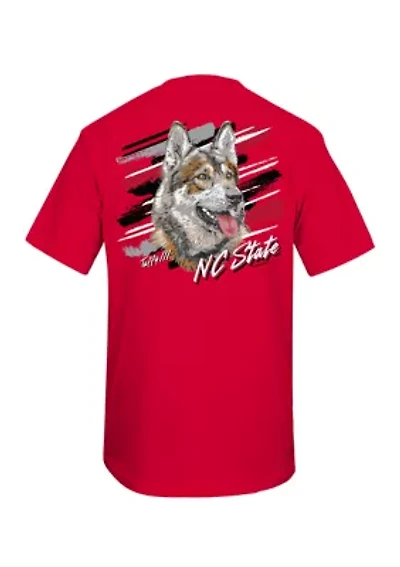 NCAA NC State Wolfpack Sketch Mascot Graphic T-Shirt