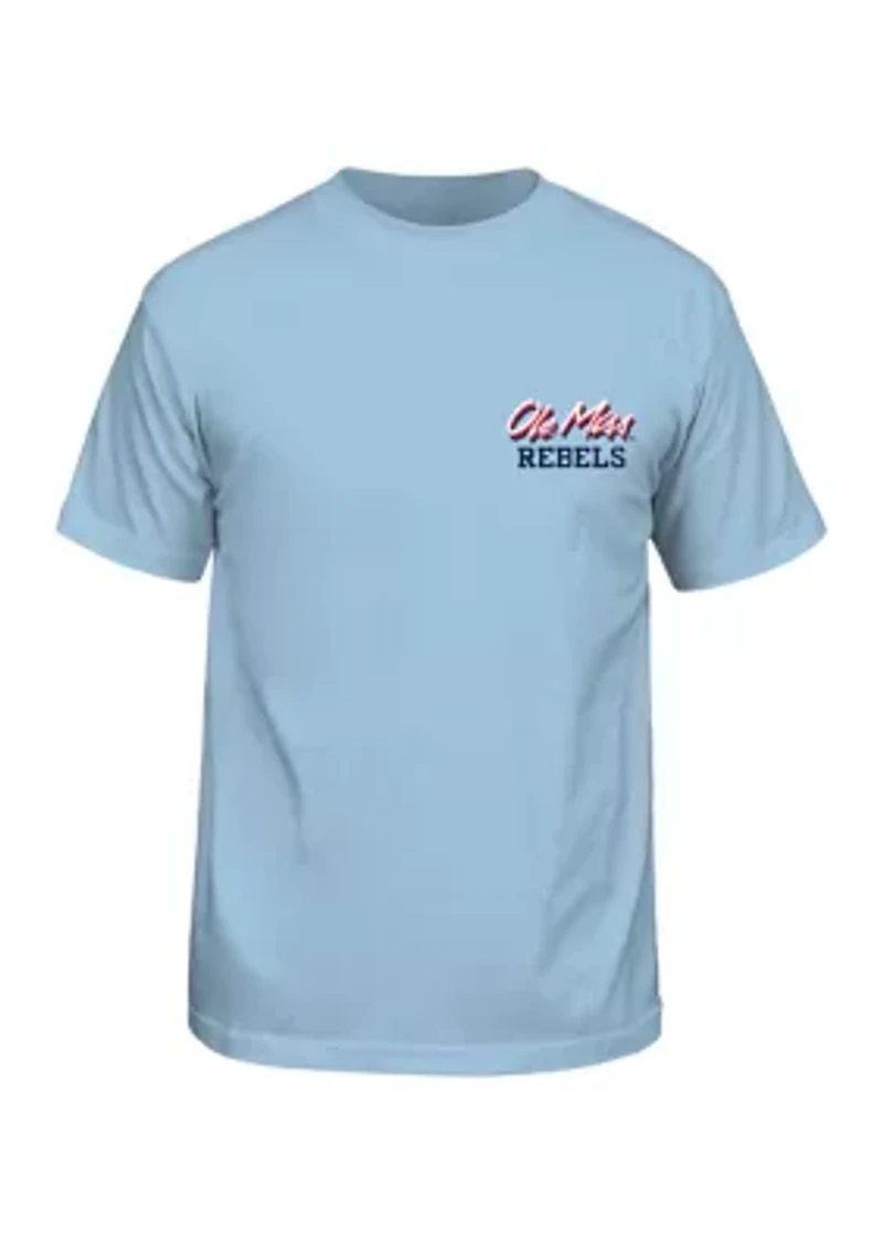 NCAA Ole Miss Rebels Sketch Mascot Graphic T-Shirt