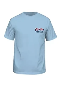 NCAA Ole Miss Rebels Sketch Mascot Graphic T-Shirt
