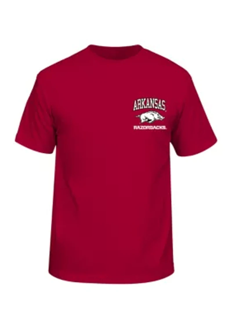 NCAA Arkansas Razorbacks 4 Boxes Graphic T-Shirt