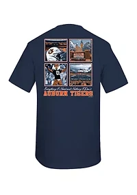 NCAA Auburn Tigers 4 Boxes Graphic T-Shirt