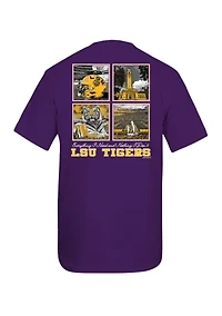 NCAA LSU Tigers 4 Boxes Graphic T-Shirt