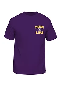 NCAA LSU Tigers 4 Boxes Graphic T-Shirt