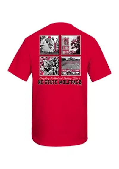NCAA NC State Wolfpack 4 Boxes Graphic T-Shirt