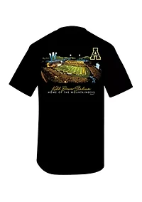 NCAA Appalachian State Mountaineers Glowing Stadium Graphic T-Shirt