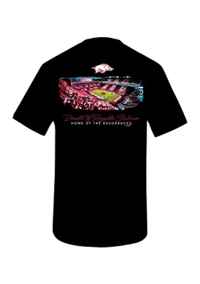 NCAA Arkansas Razorbacks Glowing Stadium Graphic T-Shirt