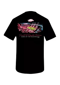 NCAA Arkansas Razorbacks Glowing Stadium Graphic T-Shirt