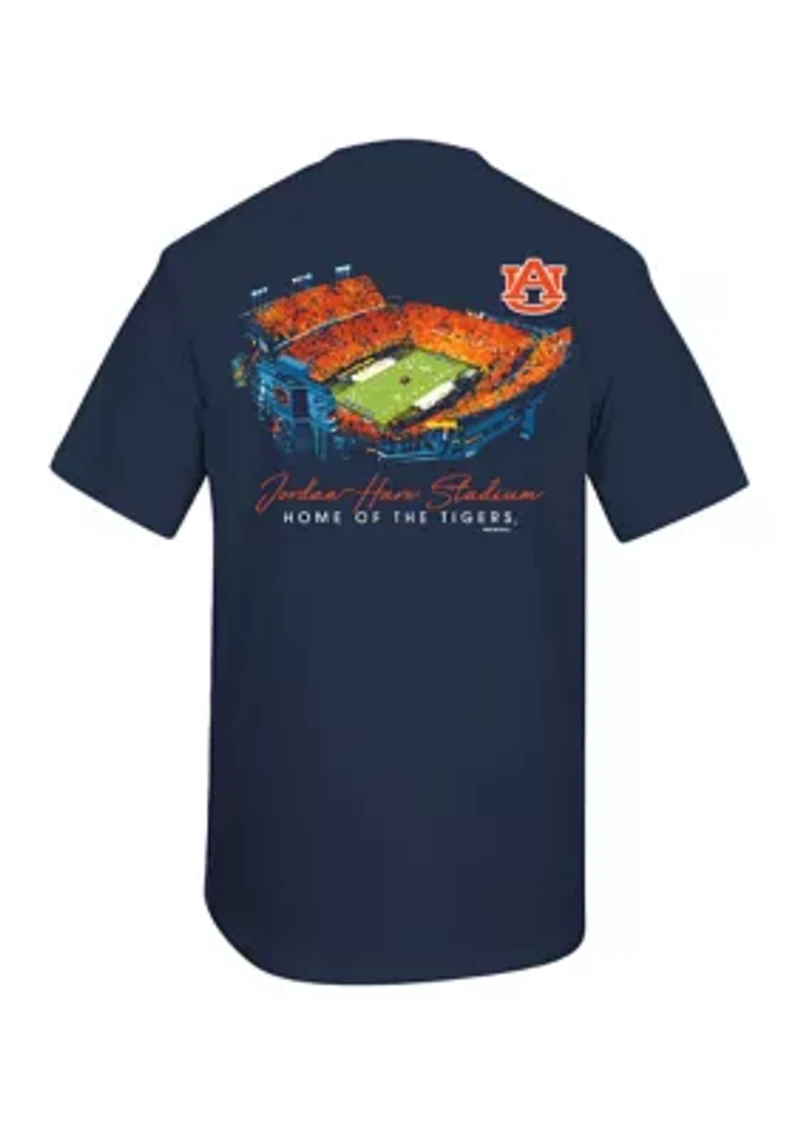 NCAA Auburn Tigers Glowing Stadium Graphic T-Shirt