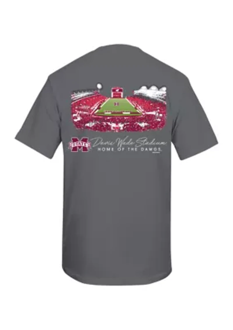NCAA Mississippi State Bulldogs Glowing Stadium Graphic T-Shirt