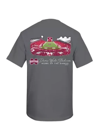 NCAA Mississippi State Bulldogs Glowing Stadium Graphic T-Shirt