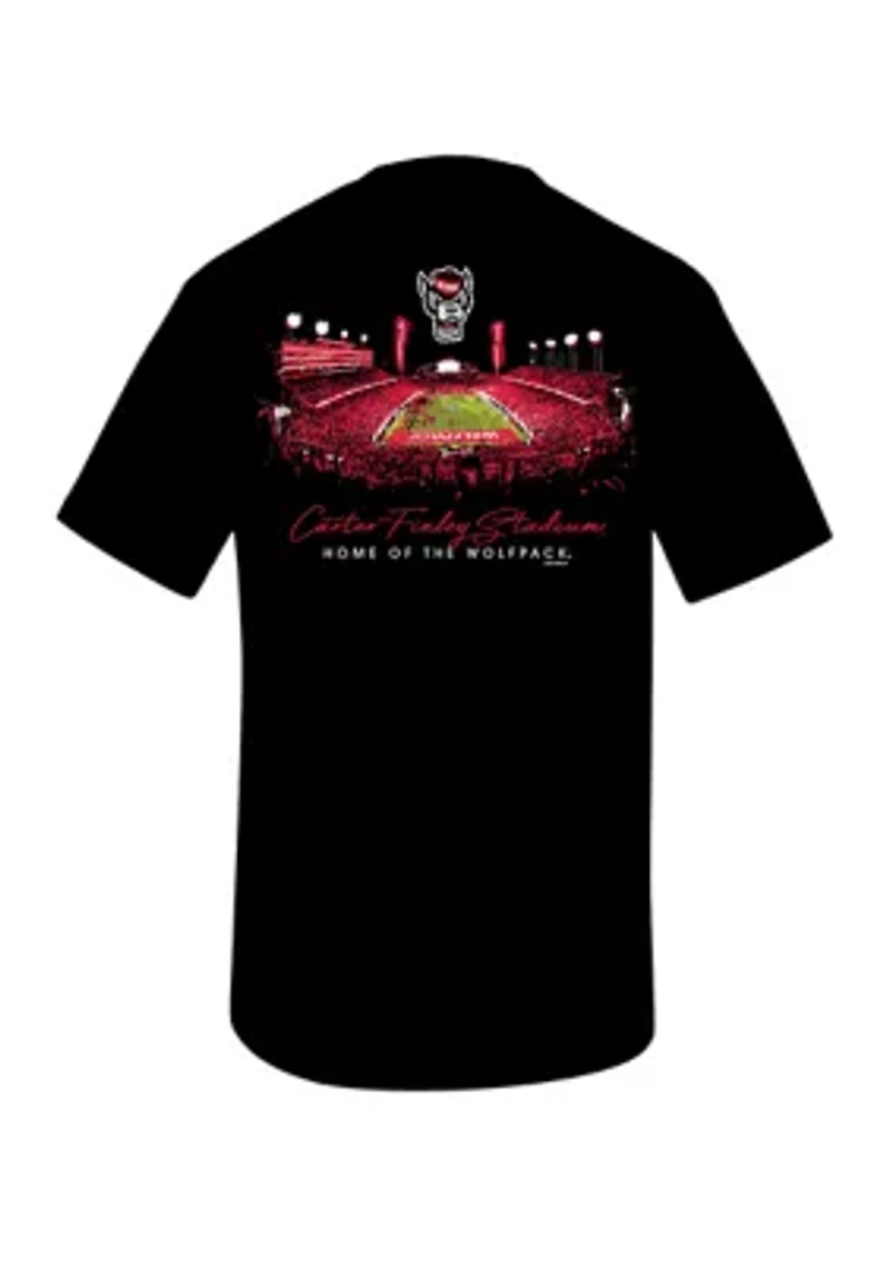 NCAA NC State Wolfpack Glowing Stadium Graphic T-Shirt