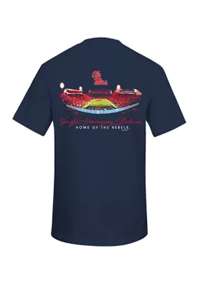 NCAA Ole Miss Rebels Glowing Stadium Graphic T-Shirt