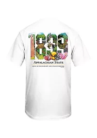 NCAA Appalachian State Mountaineers Year Painting Graphic T-Shirt