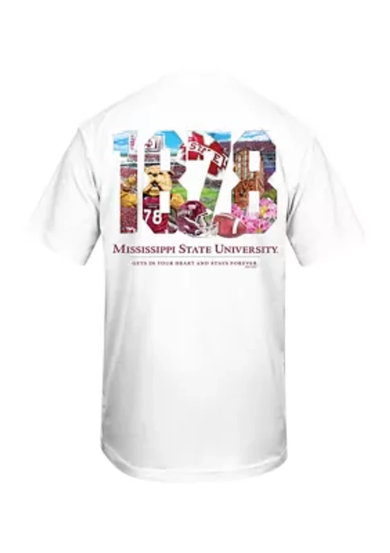 NCAA Mississippi State Bulldogs Year Painting Graphic T-Shirt