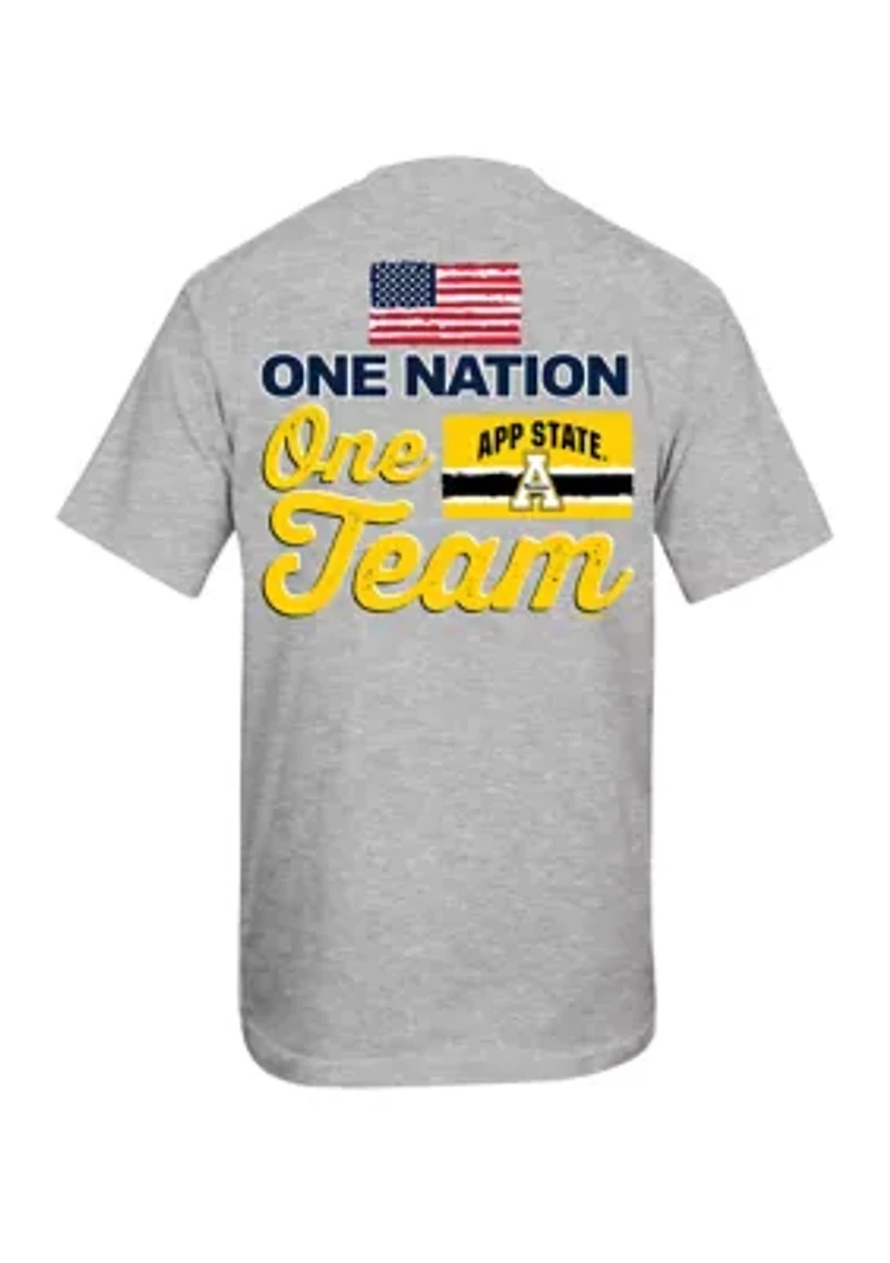 NCAA Appalachian State Mountaineers One Nation Team Graphic T-Shirt
