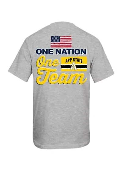 NCAA Appalachian State Mountaineers One Nation Team Graphic T-Shirt