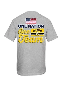 NCAA Appalachian State Mountaineers One Nation Team Graphic T-Shirt